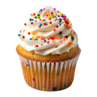 Colorful Cupcake on Transparent Background png