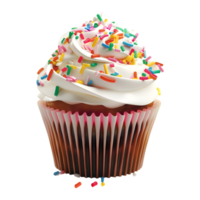 Colorful Cupcake on Transparent Background png