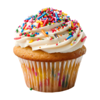 Colorful Cupcake on Transparent Background png