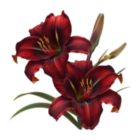 Daylilies Flower on Transparent Background png