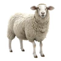 White Sheep on Transparent Background png