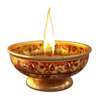 diwali vela linterna o lámpara en transparente antecedentes png