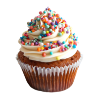 Colorful Cupcake on Transparent Background png