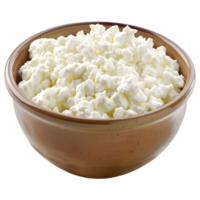 Cottage cheese in a Bowl on Transparent Background png