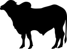 vaca arte, vaca silueta imagen adecuado para logos o qurban cupones, eid adha eid hajj vacas vector