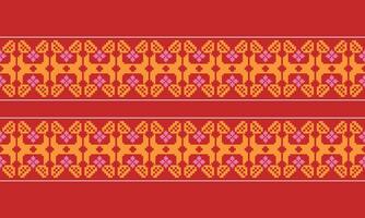 Elegant Textile Border with Floral Motif.Vintage Textile Border for Classic Designs.Colorful Textile Border with Geometric Patterns vector