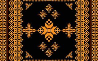 Elegant Textile Border with Floral Motif.Vintage Textile Border for Classic Designs.Colorful Textile Border with Geometric Patterns vector
