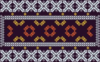 Elegant Textile Border with Floral Motif.Vintage Textile Border for Classic Designs.Colorful Textile Border with Geometric Patterns vector