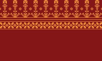 Elegant Textile Border with Floral Motif.Vintage Textile Border for Classic Designs.Colorful Textile Border with Geometric Patterns vector