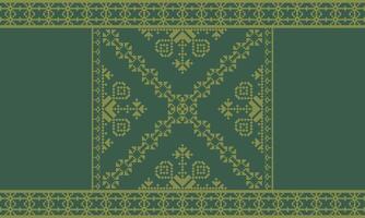 Elegant Textile Border with Floral Motif.Vintage Textile Border for Classic Designs.Colorful Textile Border with Geometric Patterns vector
