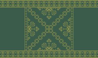 Elegant Textile Border with Floral Motif.Vintage Textile Border for Classic Designs.Colorful Textile Border with Geometric Patterns vector