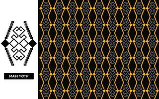 Elegant Textile Border with Floral Motif.Vintage Textile Border for Classic Designs.Colorful Textile Border with Geometric Patterns vector