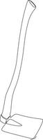 artisan and agricultural tools in continuous line art vector