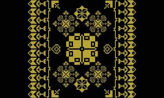 Elegant Textile Border with Floral Motif.Vintage Textile Border for Classic Designs.Colorful Textile Border with Geometric Patterns vector