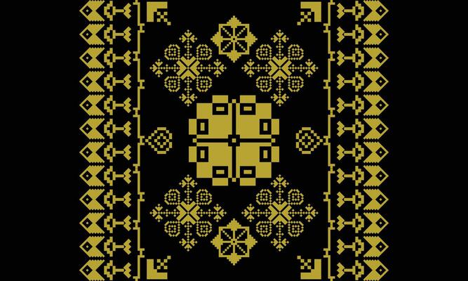 Elegant Textile Border with Floral Motif.Vintage Textile Border for Classic Designs.Colorful Textile Border with Geometric Patterns