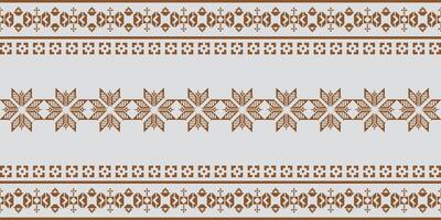 Elegant Textile Border with Floral Motif.Vintage Textile Border for Classic Designs.Colorful Textile Border with Geometric Patterns vector