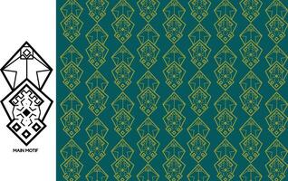 Elegant Textile Border with Floral Motif.Vintage Textile Border for Classic Designs.Colorful Textile Border with Geometric Patterns vector