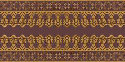 Elegant Textile Border with Floral Motif.Vintage Textile Border for Classic Designs.Colorful Textile Border with Geometric Patterns vector