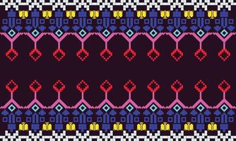 Elegant Textile Border with Floral Motif.Vintage Textile Border for Classic Designs.Colorful Textile Border with Geometric Patterns vector