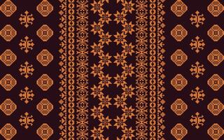 elegante textil frontera con floral motivo.vintage textil frontera para clásico diseños.coloridos textil frontera con geométrico patrones vector