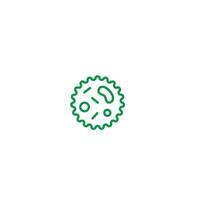 bacteria icon , virus icon vector