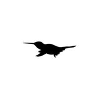 Flying Hummingbird Silhouette, can use Art Illustration, Website, Logo Gram, Pictogram or Graphic Design Element vector