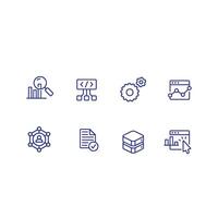 data analysis icon vector
