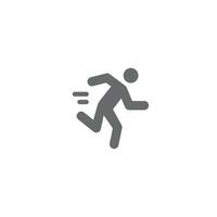 fast run icon , running icon vector