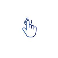 screen touch icon vector