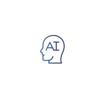 Artificial Intelligence icon , ai icon vector