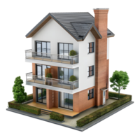Luxury Residential House or Home on Transparent Background png