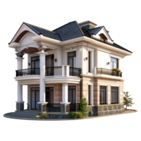 Luxury Residential House or Home on Transparent Background png