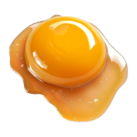 Yellow Egg Yolk on Transparent Background png