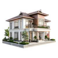 Luxury Residential House or Home on Transparent Background png