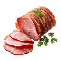 Sliced Ham on Transparent Background png