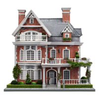 Luxury Residential House or Home on Transparent Background png