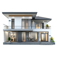 Luxury Residential House or Home on Transparent Background png