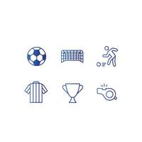 football icon set , soccer icon vector