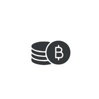 bitcoin icon , crypto icon vector