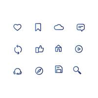 user interface icon set , app icon vector