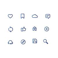 user interface icon set , app icon vector