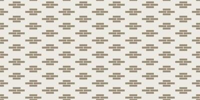 Brick wall seamless pattern. Simple endless architecture interior background. Brown geometric repeatable brickwork texture vector