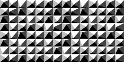 seamless creative geometric triangle pattern. Repeatable monochrome background. Decorative endless black and white illusion 3d texture vector