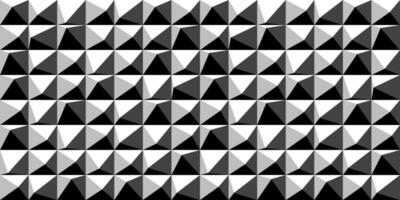 seamless creative geometric triangle pattern. Repeatable monochrome background. Decorative endless black and white illusion 3d texture vector