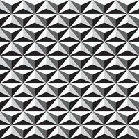 seamless geometric pattern. Black and white mosaic repeatable background. Decorative monochrome 3d texture vector