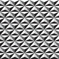 seamless geometric pattern. Black and white mosaic repeatable background. Decorative monochrome 3d texture vector