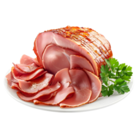 Sliced Ham on Transparent Background png