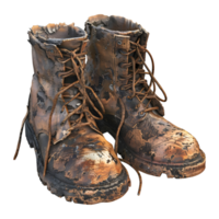 Shoes Full of Mud on Transparent Background png