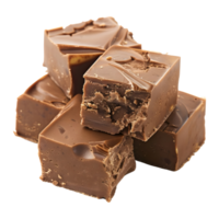 Chocolat cubes pile sur transparent Contexte png