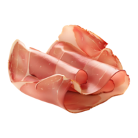 rebanado jamón en transparente antecedentes png